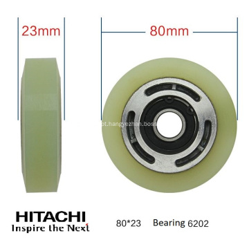 Rolo de etapa de 80 mm para escadas rolantes de Hitachi 80*23*6202